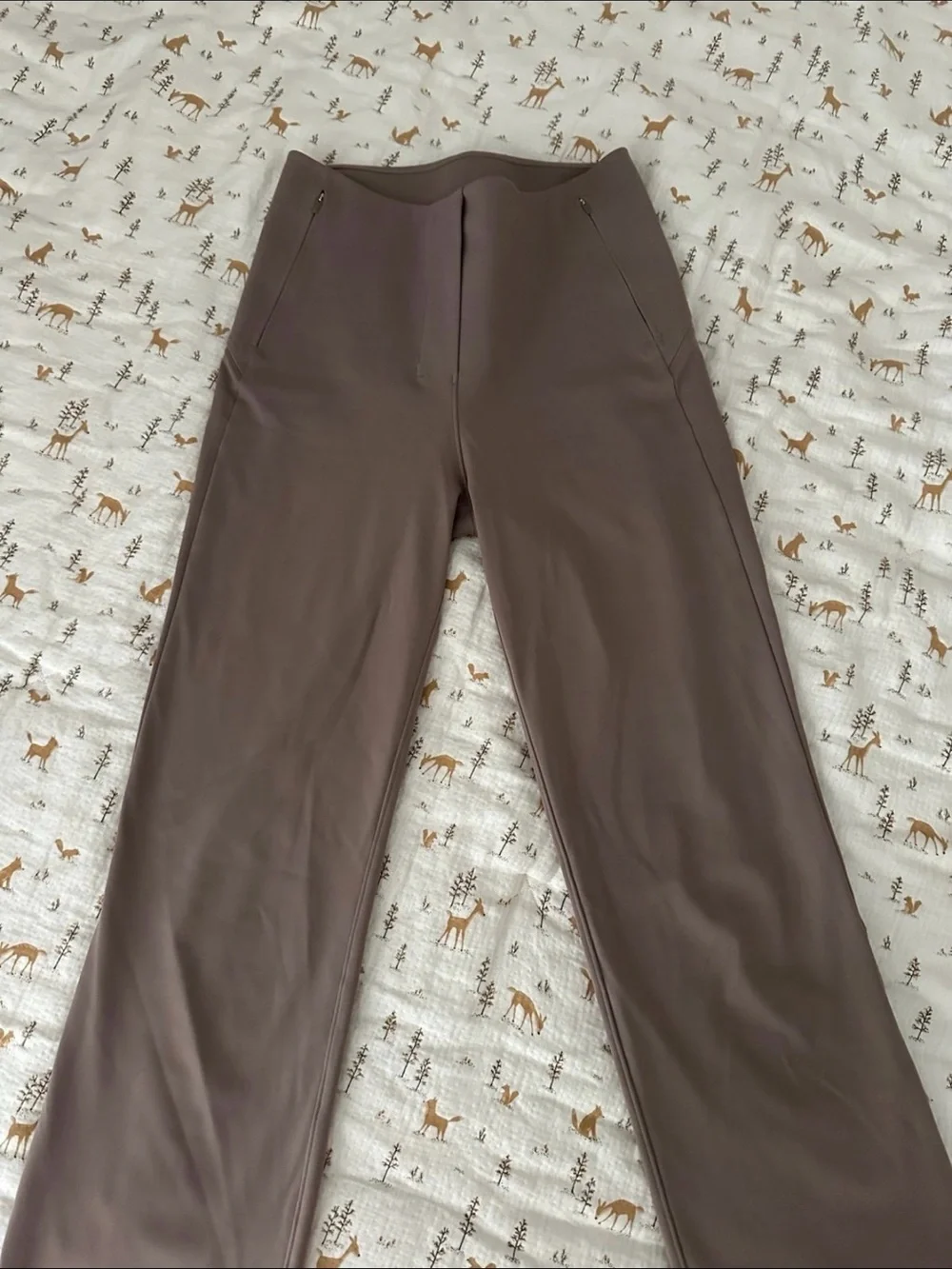 lululemon athletica Straight-Leg Pants in Taupe Brown - Picture 1 of 3